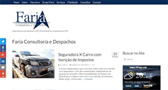Desktop Screenshot of fariadespachos.com.br
